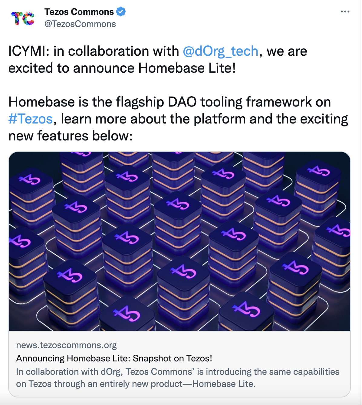 Tezos Tweet